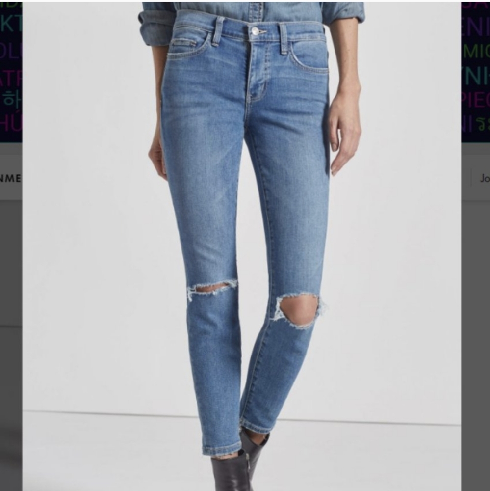 NWT Current Elliott The Stiletto 2 Year Destroy Stretch